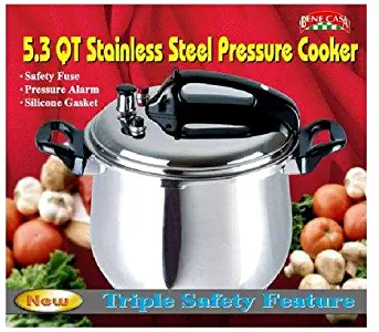 Bene Casa 33868 5.3-quart stainless steel pressure cooker.