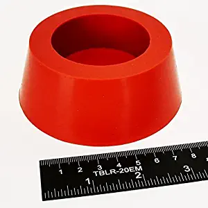High Temp Masking Supply 3.25" x 4" Silicone Rubber Tapered Stopper Plug for Powder Coating, Custom Painting, and More