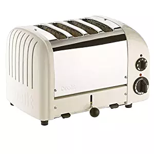 Dualit 4 Slice Classic Toaster, Canvas White