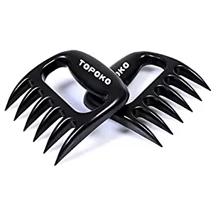 TOPOKO Meat Claws -The Best Bear Claw Set For Handling Meat Very Useful Pulled Pork & Meat Turkey Shredder-Extra Durable and Heat Resistant-Great Tool For Your Smoker & Barbecue-Set of 2
