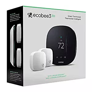ecobee3 lite Smart Thermostat (Thermostat With 2 Room Sensors)