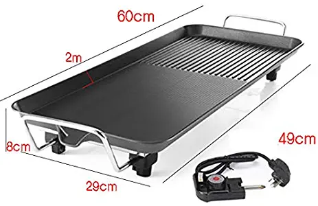 Medium Non-Stick Tabletop Griddle with Hot Plate & Adjustable Temperature