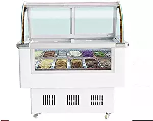 12 Pan Gelato Ice Cream Freezer Display Cases Display Chest Freezer