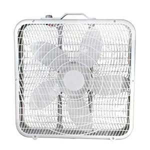 Comfort Zone CZ200A 20" 3-Speed Box Fan for Full-Force Air Circulation with Air Conditioner