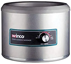 Winco FW-11R500, Electric 11 Quart Round Food Cooker/Warmer, Professional Catering Food Warmer 1250W
