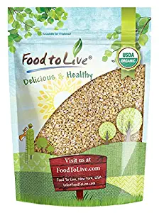 Organic Steel Cut Oats, 1 Pound — 100% Whole Grain Irish Oats, Quick Cooking Oatmeal, Non-GMO Cereal, Non-Irradiated, Vegan, Bulk, Product of the USA