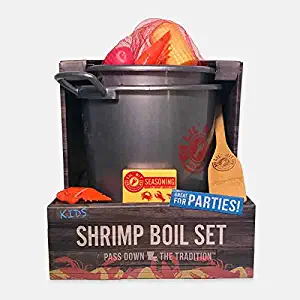 Kids Kitchen Set - Lil Bit Seafood Boil Set - Crawfish, Shrimp, and Crab (Shrimp)