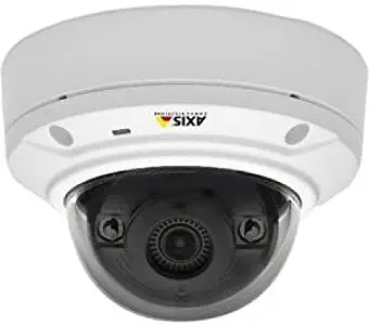 Axis 0536-001 Communications 1080p Day and Night Compact Vandal-Resistant Outdoor-Ready Fixed Mini Dome Network Camera (White)