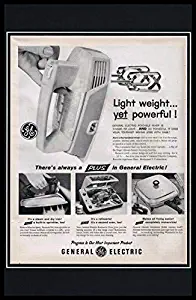 1958 General Electric Mixer Framed 11x17 ORIGINAL Vintage Advertising Poster
