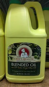 Chef's Quality Blended Vegetable Oil and Extra Virgin Olive Oil, 128 Ounce