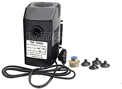 75W 110V Water Pump Flow 3000L/H Hmax 3.2m Dry Run Protetion Mutifuctional Submersible Pump for CNC Spindle Motor, Miniature Foutains, Air-conditioning Fan, Miniascape Foutain, Aquarium Fish Tank