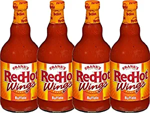 Franks Red Hot Wing Sauce, 23 OZ (Buffalo Wings, Pack - 4)