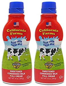 California Farms Sweetened Condensed Milk Full Cream, 14 Oz, Pack of 2