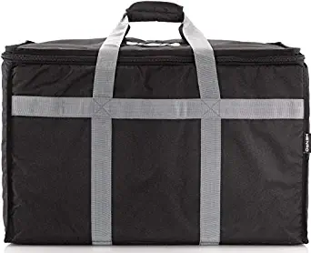 Liam & Bella Insulated Food Delivery Bag - XXL 23x14x15 inches – Premium Catering Bag for Hot & Cold Food Transport, DoorDash, Uber Eats & Grocery Shopping – Restaurant Grade Thick Thermal Insulation