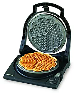 Chef’sChoice 840 WafflePro Taste/Texture Select Waffle Maker Traditional Five of Hearts Easy to Clean Nonstick Plates, 5-Slice, Silver (Discontinued by Manufacturer)