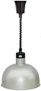 JIAWANSHUN D Type Food Heat Lamp Food Warmer Lamp 60-180mm Length 290mm Diameter 250W 290mm (Silver)