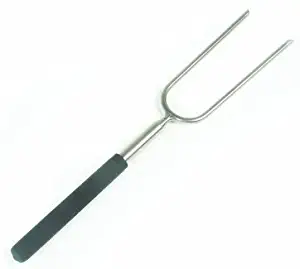 Camco Durable Stainless Steel Hot Dog and Smore Roasting Fork for Campfires -Extends Up to 34", Excellent for Camping, Hiking or RVing (44014)