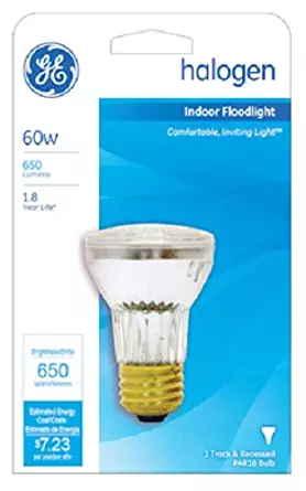 GE Lighting # 47578 60W, 120V, Glass Halogen Reflector Flood Light Bulb - Quantity 2