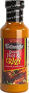 Johnny's Jamaica Me Sweet Hot & Crazy Dressing & Marinade, 12 fl oz, (Pack of 6)