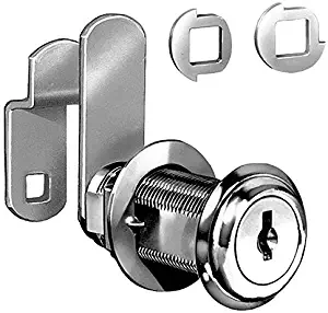 Disc Tumbler Cam Lock 1-3/4", Nickel, Key C8060-14A-C346A