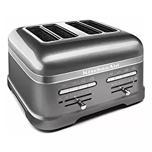KitchenAid KMT4203MS Pro Line Series Medallion Silver 4-Slice Automatic Toaster