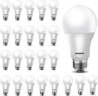 24 Pack, LED Light Bulbs 60 Watt Equivalent, A19 Warm White 3000K, E26 Base, Non-Dimmable, 750lm, UL Listed
