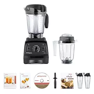 Vitamix 7500 Blender Super Package, with 32oz Dry Grains Jar and 2- 20oz To-Go Cups (Black)