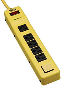 Tripp Lite 6 Outlet Industrial Safety Surge Protector Power Strip, 6ft Cord, Metal, Lifetime Limited Warranty & $10K INSURANCE (TLM626SA)