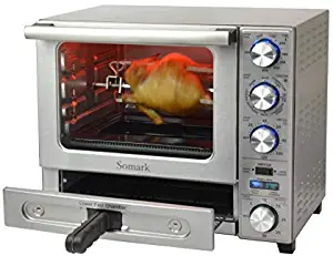 Somark Multifundtion Convection Rotisserie Dual-Chamber Oven With a Super Fast Pizza Drawer 1500W