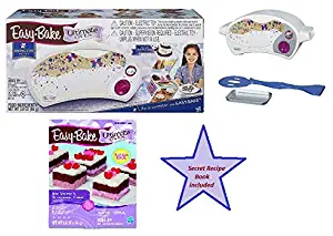 Easy Bake Oven Starter Kit Bundle includes Ultimate Oven Star Edition + Red Velvet & Strawberry Cake refill pack + Secret Recipe Book to make your own unlimited pre-made mixes (50 + Recipes)