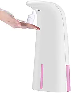 DWXN Smart Soap Dispenser with Breathing Light Tips No Touch Soap Dispenser The Noise is Less Than 40db 250ml,Pink,250ml
