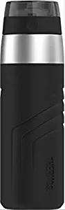 THERMOS Vacuum Insulated Stainless Steel Sporty Direct Drink Bottle, 20-Ounce, Black