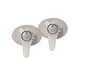Dreambaby Swivel Appliance Lock with Ez Indicator, Silver, 2 Pack