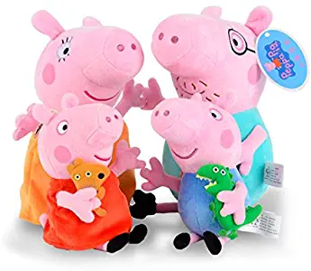 APlusMart Piggy Pig Stuffed Family Peppa George Mummy and Daddy Pig