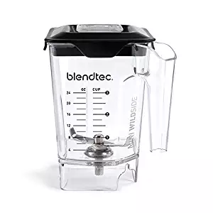 Blendtec Mini WildSide+ Jar (46 oz), Five Sided, Personalized Blender Jar, Vented Latching Lid, BPA-free, Clear