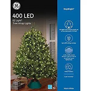 GE StayBright 2.5-ft x 5.4-ft x 14.6-ft Indoor/Outdoor Constant Warm White LED Mini Plug-In Christmas Net Lights ENERGY STAR