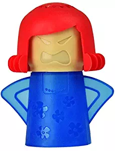 Steaming Angry Mama Microwave oven Cleaner, The Fun and Easy Way to Steam Clean Your Microwave with AMAZING results! Blue/Red