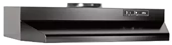 Broan 423623 ADA Capable Under-Cabinet Range Hood, 190 CFM 36-Inch, Black