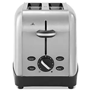 Oster RWF2S Extra Wide Slot Toaster, 2-Slice, 8 x 12 7/8 x 8 1/2, Stainless Steel