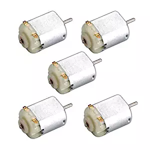 BestTong 5PCS Micro Mini Electric 130 Motor DC 1.5-3V 15400 RPM Cars Toys Electric Motor, High Speed Torque DIY Remote Control Toy Car Hobby Motor, Motor Kit for Toys DIY Science Experiments