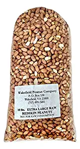 Wakefield Virginia Extra Large Redskin Peanuts, Premium Grade, 10 LBS