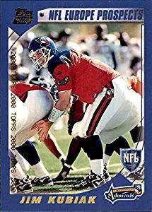 2000 Topps #356 Jim Kubiak RC NFL EUROPE ROOKIE AMSTERDAM ADMIRALS NAVY MIDSHIPMEN NEW YORK JETS NFL Football Trading Card