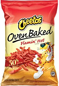 Cheetos Oven Baked Flamin' Hot Cheese Flavored Snacks 7.625 oz