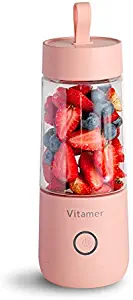 JUMOWA Portable Blender, Mini Juicer Machines Smoothie Blenders Personal Size Blender USB Rechargeable Smoothies and Shakes Juicer Cup,350ML