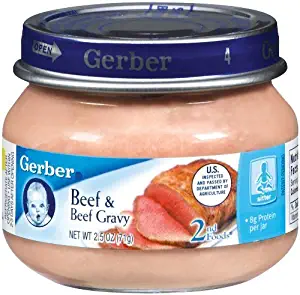 Gerber 2nd Foods, Beef and Gravy, 2.5-Ounce Jars (Pack of 24)