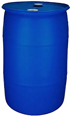55 Gallon Water Storage Barrel-New Factory Fresh | Food Grade Material |BPA Free | Blue Closed Top