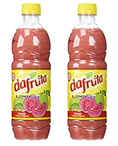 Dafruta Guava Concentrate Juice 16.9 Fl.Oz. | Suco de Goiaba Concentrado 500ml (Pack of 02)