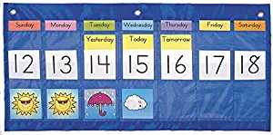Carson Dellosa Weekly Calendar with Weather Pocket Chart (5636)
