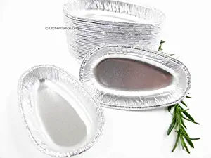 Disposable Aluminum Potato Shell Pans for Twice Baked Potatoes and Mashed Potato Boats #8100 (50)