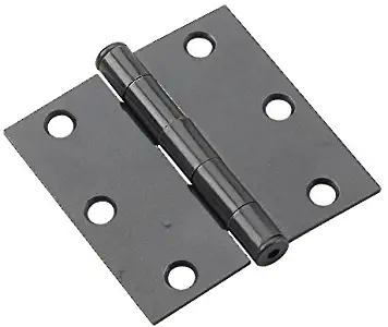 Richelieu Hardware - 820FBB - Box of 2 - 3 inches Mortise Butt Hinges - BlackFinish